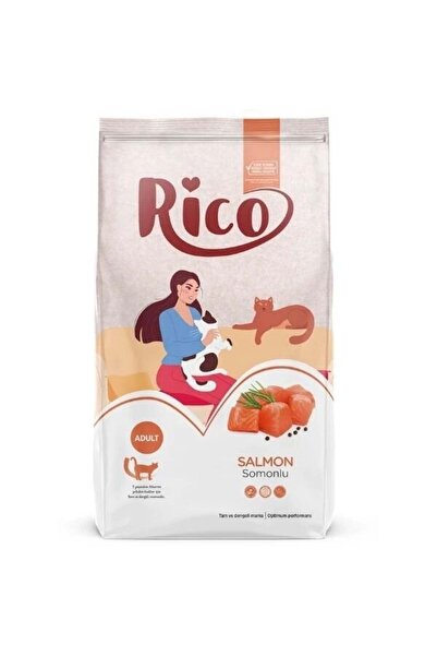 Rico طعام القطط البالغة بالسمك السلمون 15 كجم
