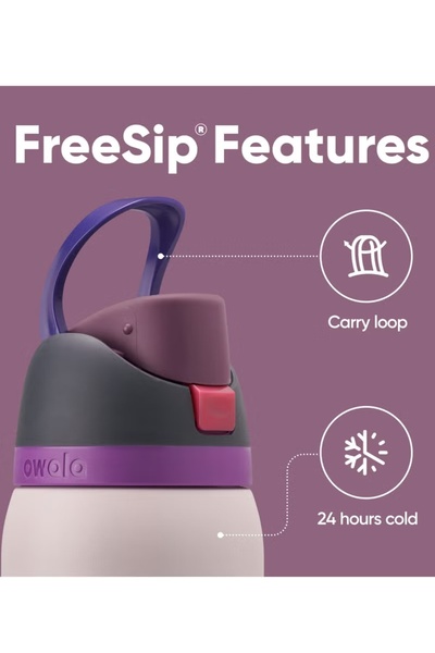 owala Insulated Stainless Steel Water Bottle with Straw, 32oz (0.94L) BPA-Free Sports & Travel Bottle