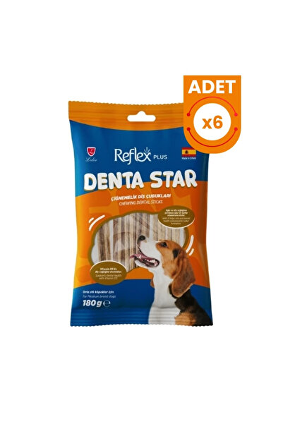 Reflex Plus Denta Star Çiğnemelik Diş Çubukları Orta Irk Yetişkin Köpek Ödül ...