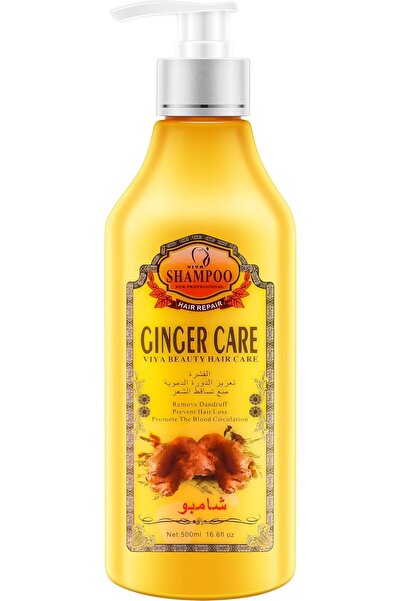 VİYA Instant Ginger Hair Regrowth Shampoo, Anti-Hair Loss Formula 500ml