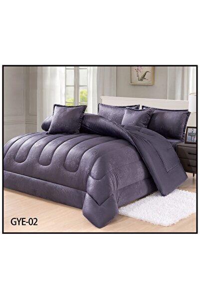 silk طقم مفرش نفر ونفر ونص ملكي شتوي محفر تصميم سادة 4 قطع مقاس 160*220سم