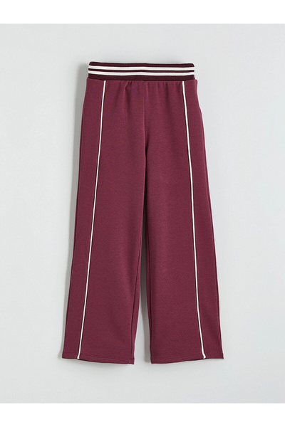 LC Waikiki Pantaloni de sport pentru fete LCW Kids, cu talie elastică, cu prune