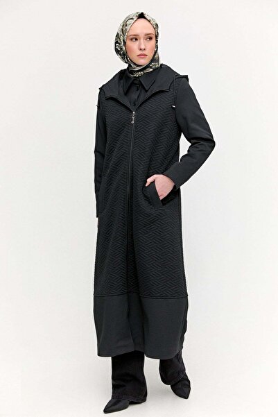 Setrms Stoperli Kapüşonlu Fermuarlı Kap