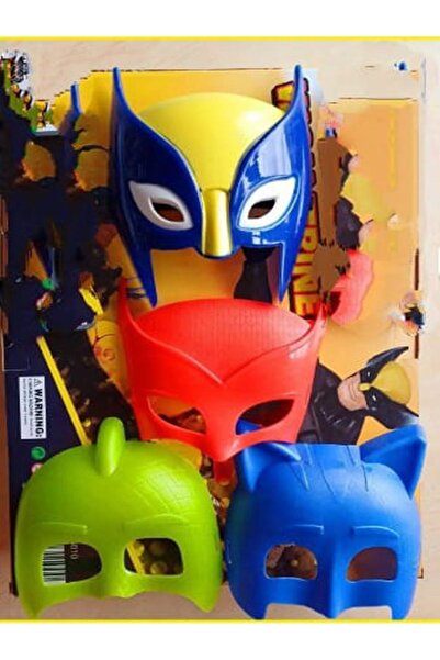 TURKAFONE Wolverine Logan Xman Işıklı Maske 3lü Pj Mask Işıksız maske Model Set