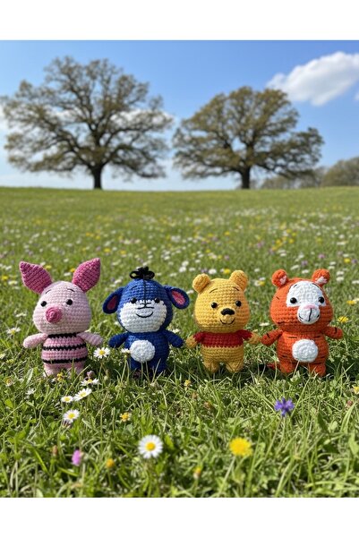 Amigurumim Winnie the pooh çizgi film Amigurumi oyuncak