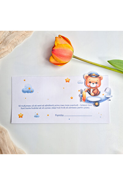 Creative Kappa Set of 20 Baptism money envelopes with Teddy Bear figurine P2