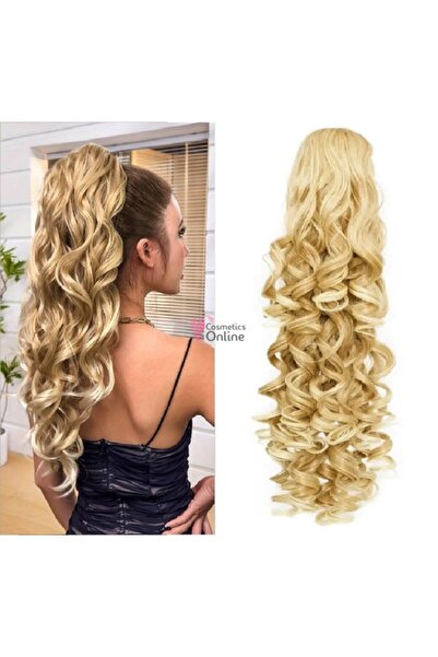 amelie Wavy Mesa ponytail hair extension with elastic 60 cm Light Blonde Ombr...