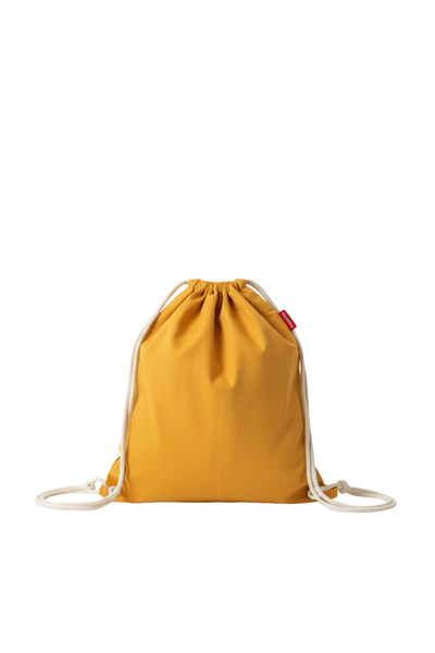 Baghashtag Baskısız Büzgülü Sarı Sırt Bez Çanta