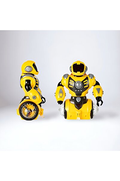 Universul Jucăriilor Robot Interactiv pentru Copii cu Rotație 360°, Lumini LE...