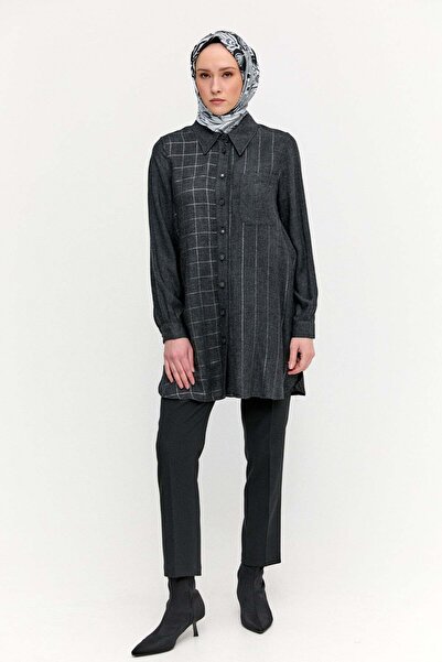 Setrms Simli Çizgili Tunik