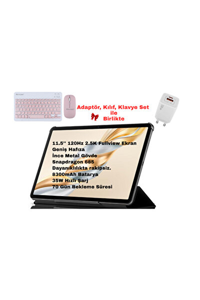 HONOR Pad X9a 2.8Ghz 8Gb 128Gb 11.5''-Android Tablet Adaptör,Kılıf