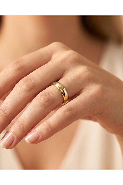 İNDİGO TAKI Sade 4 mm 14 Ayar Altın Alyans