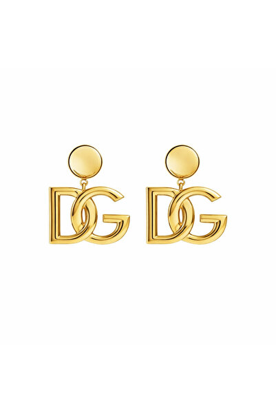 neslyaccessories Logolu 925 Ayar Gümüş İğneli Gold Küpe