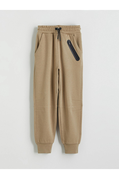 LC Waikiki Φούτερ LCW Kids Beige ελαστική μέση για αγόρι Jogger