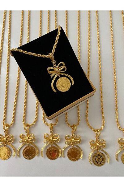 NETİCE ÖYLEK Quarter Bow Necklace with 60 cm Chain