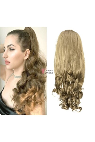 amelie Extensie de par coada tip Mesa usor ondulata cu elastic de 44 cm Saten...