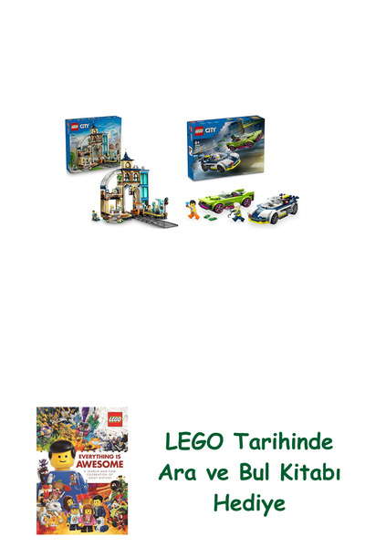 Bloomsbury Lego City Seti 14 (60469 + 60415) + Lego Ara ve Bul Kitabı Hediye ...