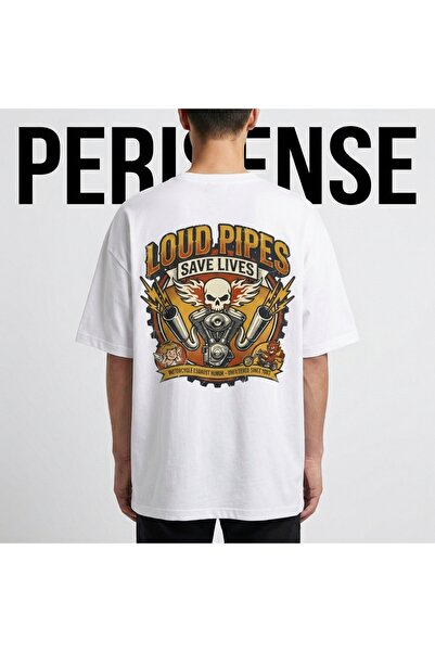 PERISENSE Унисекс Loud Pipes Save Lives (Шумните тръби спасяват животи) Печат...