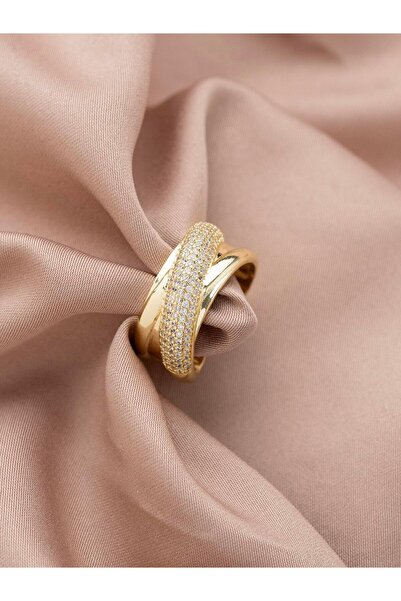 Zuum Accessories Zirkon Taşlı Özel Seri 14K , Gold , Sarı Renk Ayarlanabilir ...