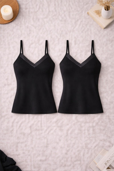 ROZELT Γυναικείο Σετ 2 τεμαχίων Αθλητικό Μπλουζάκι από Βαμβάκι Modal με Λουρά...