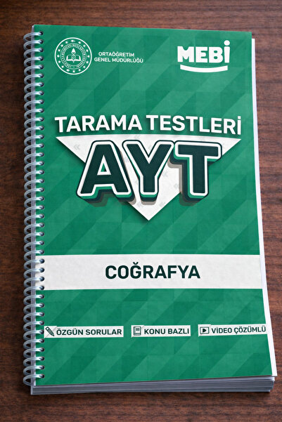 Yetsis Yayınları AYT Coğrafya Tarama Testleri