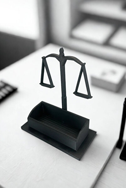 CESTOPİENO Lawyer Desk Decor Card Holder - Gift - 6X12 cm