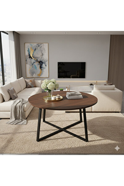 co arma Round serving table 80X80X45 cm, modern center table - elegant round ...