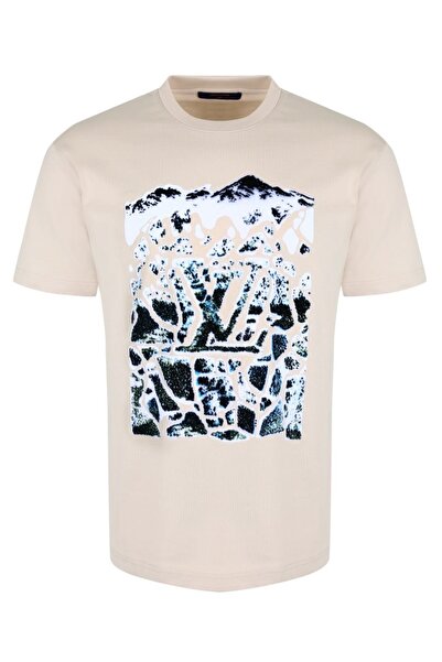 Beymen Collection Erkek Jakarlı Kısa Kollu Tişört