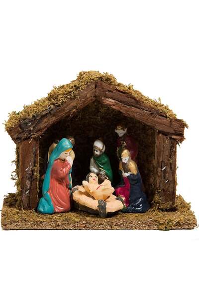 OEM Decoratiune de Craciun Iesle 17x13cm - 6 Figurine