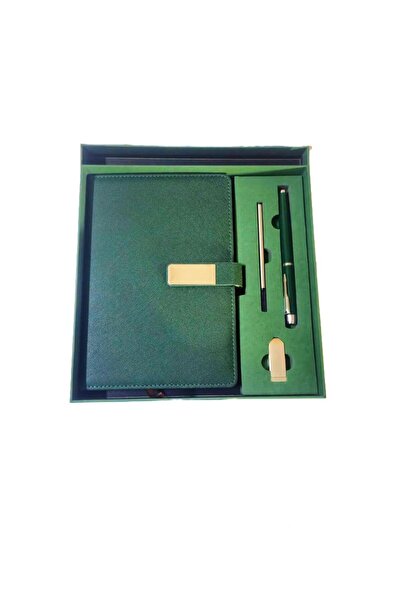 OEM Set Premium: Agendă cu Închidere Metalică, Stick USB 16GB și Pix – Dispon...