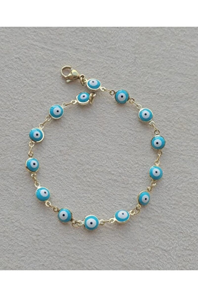 XUPING JEWELRY سوار شوبينغ الأزرق بتصميم العين الزرقاء