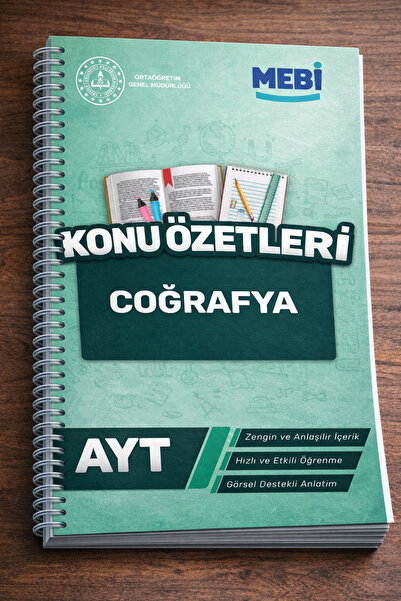 Yetsis Yayınları AYT Coğrafya Konu Özeti