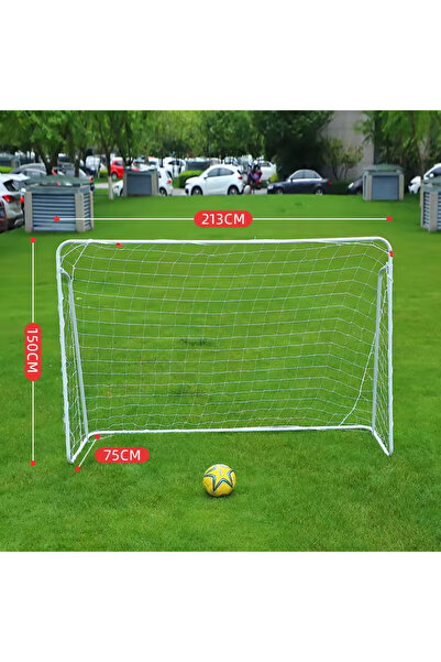 My modern game Portable and removable football goal measuring 213 cm wide, 15...