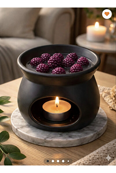 CeyShe Böğürtlen Kokulu Buhurdanlık %100 Soya wax Vegan Mum 15 Adet Böğürtlen...