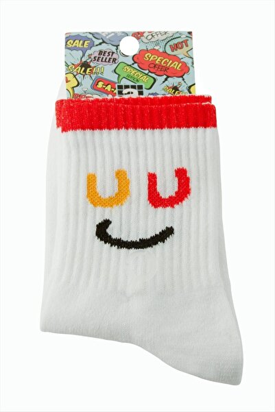 FREEDOM STOREE Emoji șosetă cu dungi 8*28