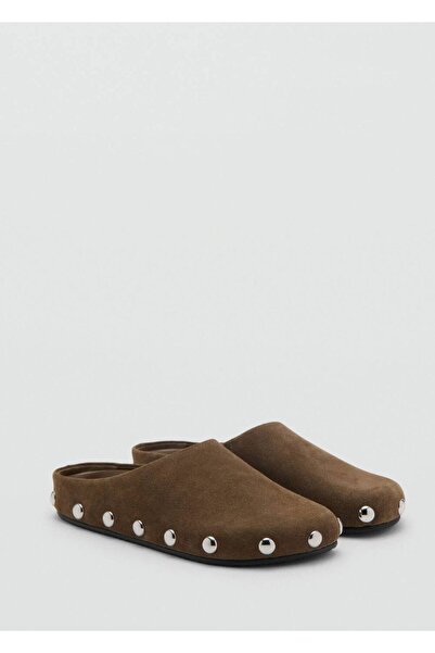 MANGO Woman Zımbalı deri ayakkabı