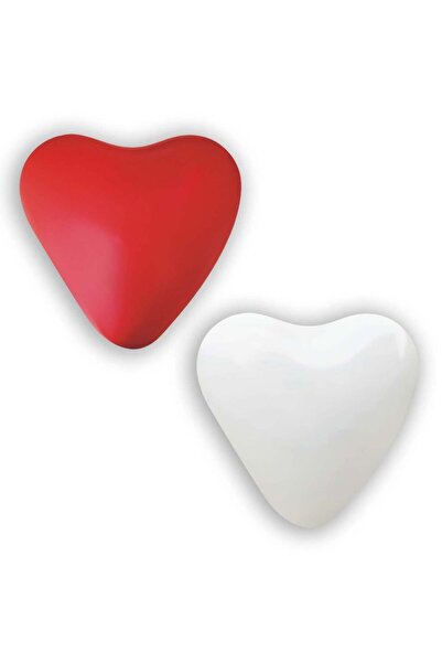 OEM Red White Heart Balloons 30cm - 10pcs
