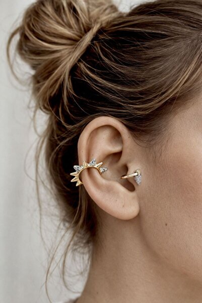 Sense of Atelier Lyn Non-Piercing Ear Cuff and Tragus Piercing Double Earring