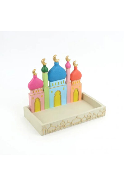 Generic Beige and colored Ramadan serving dish