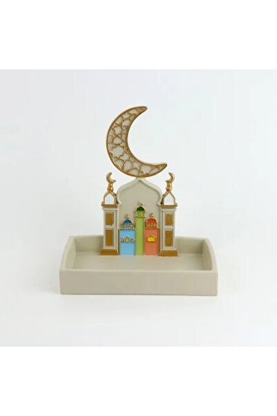 Generic Beige and colored Ramadan serving dish