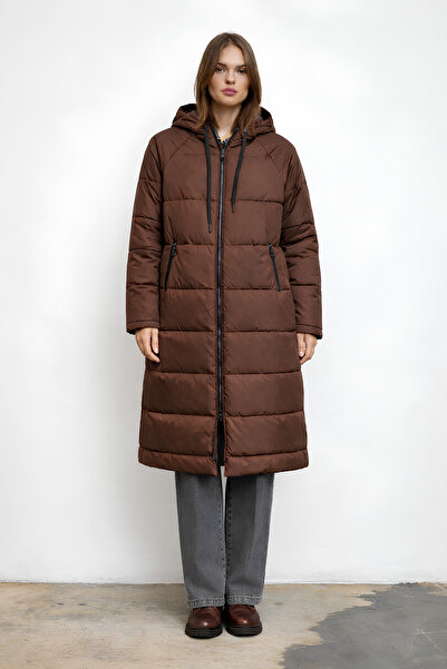 QANU Luna Inflatable Coat Brown