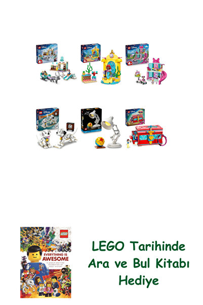 Bloomsbury مجموعة ديزني 424 (43256 + 43235 + 43274 + 43271 + 21357 + 43276) +...