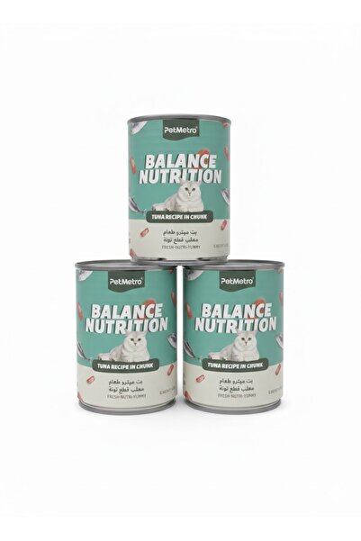 PetMetro بالانس نيوتريشن - وصفة تونة مقطعة - 400 غرام (عبوة كومبو من 3 قطع)