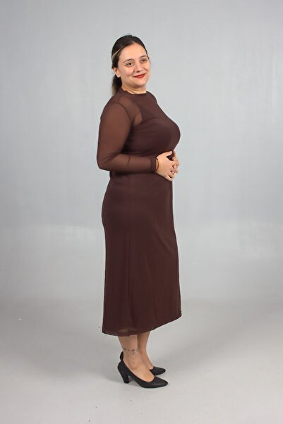 Truva XXL Plus Size 2-Piece Strap Tulle Dress on Candy Fabric