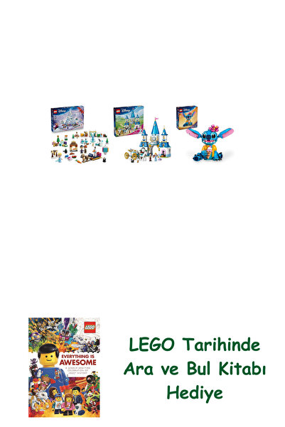 Bloomsbury مجموعة ديزني 111 (43273 + 43275 + 43249) + هدية كتاب البحث والبحث