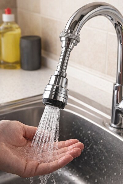 BEYZANA 360 Derece Anti - Sıçrama Su Mutfak Musluk Genişletici Musluk Ucu Su ...