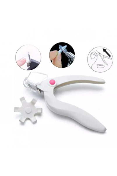 Pink Nails Triple Cut Tips Clipper with Reservoir