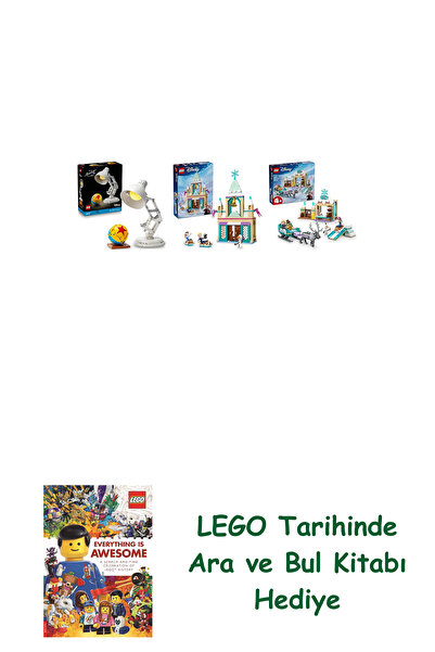 Bloomsbury مجموعة ديزني 150 (21357 + 43265 + 43256) + هدية كتاب البحث والبحث