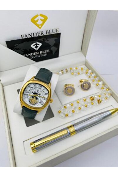 FANDER BLUE Men's Leather Set - Fundablo