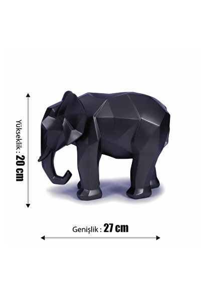 bibiblo premium Modern Geometrik Fil Biblo (Geniş Form-Büyük Boy) - Güç ve As...